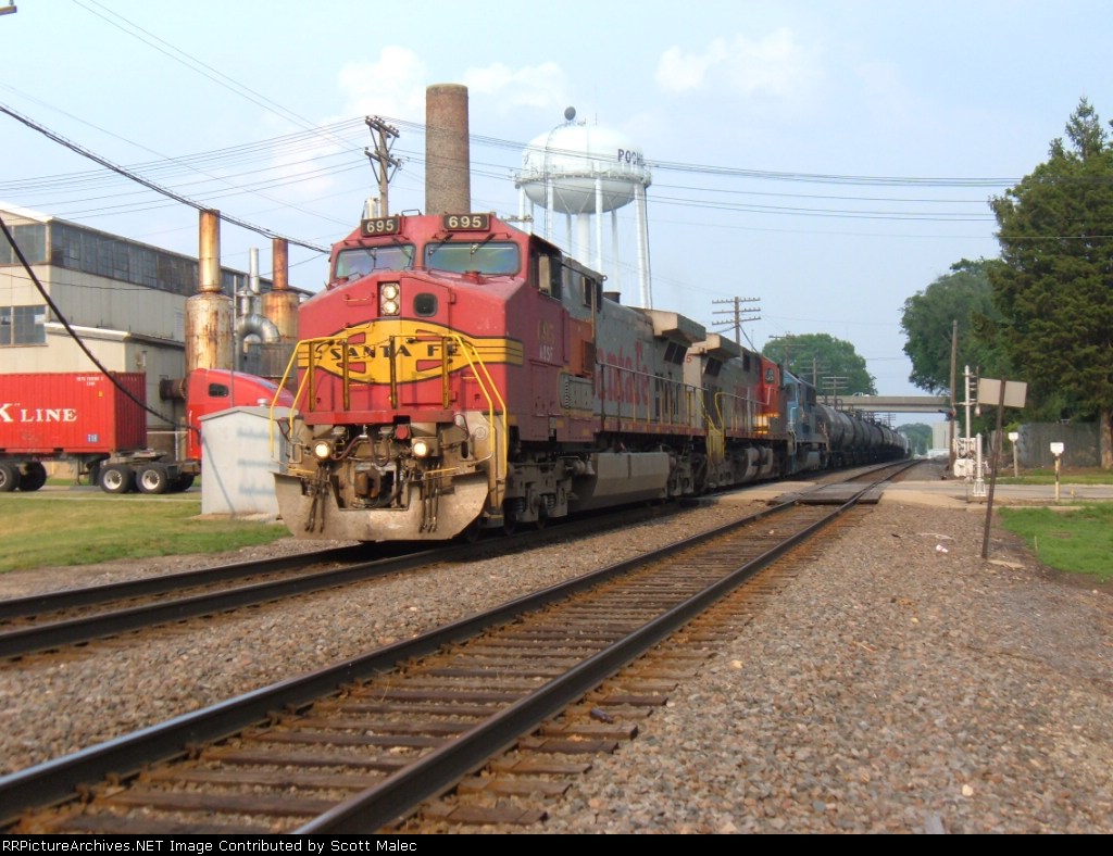 BNSF 695 & 715 & EMDX 9081